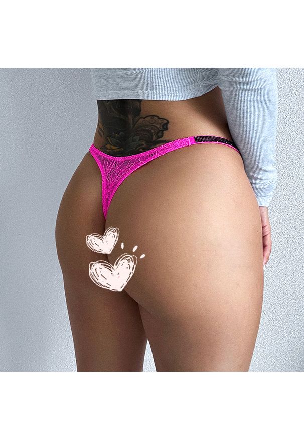 Intica - Majtki z koronką elastyczne do codziennego noszenia Romi. Materiał: koronka. Wzór: koronka