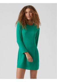 Sukienka codzienna Vero Moda. Okazja: na co dzień. Kolor: zielony. Materiał: syntetyk. Typ sukienki: proste. Styl: casual #1