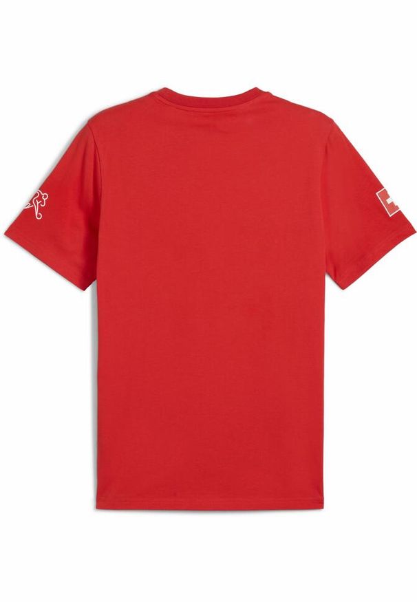 Puma - Męska koszulka ftblCulture Szwajcaria PUMA Red White. Kolor: biały, czerwony, wielokolorowy