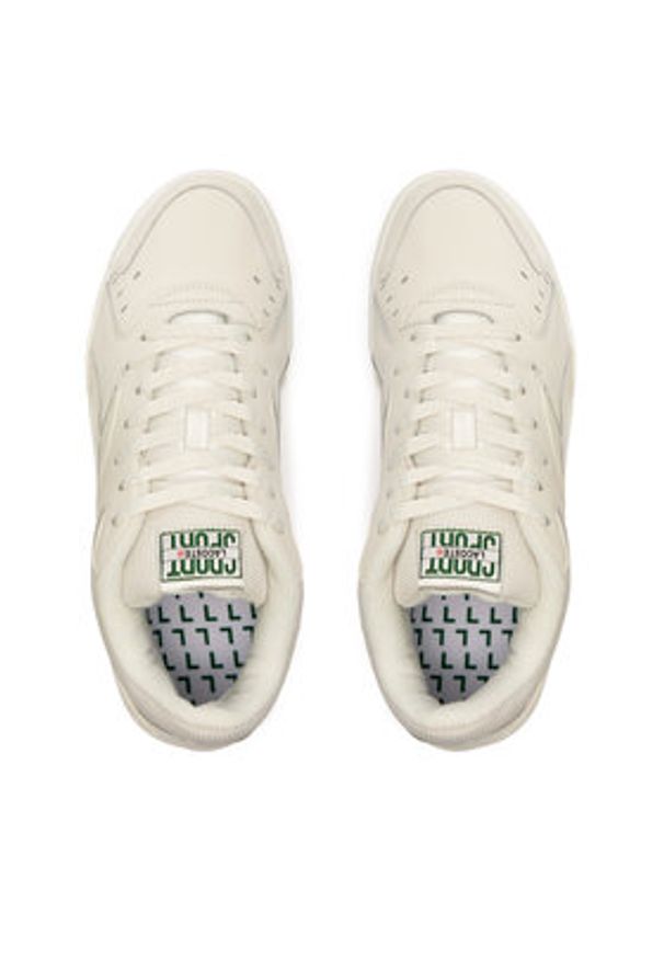 Lacoste Sneakersy Aceline 96 747SMA0036 Écru. Materiał: skóra