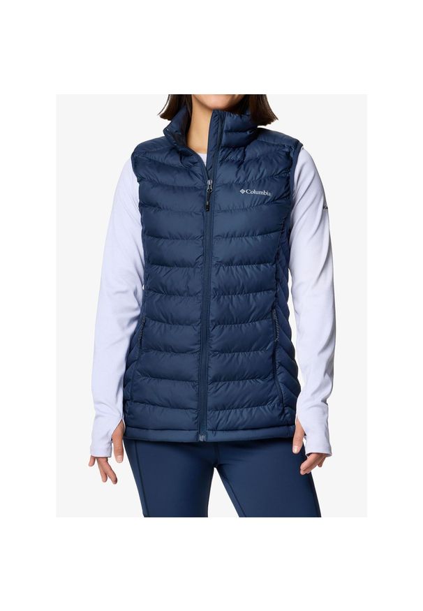 columbia - Kamizelka ocieplana damska Columbia Powder Lite II Vest. Kolor: niebieski. Sport: turystyka piesza