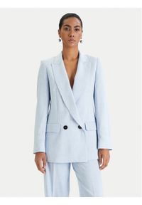 Marella Marynarka Canzone 2613041151 Błękitny Regular Fit. Kolor: niebieski. Materiał: syntetyk #1