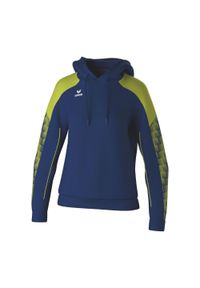 ERIMA - Bluza damska z kapturem Erima Evo Star. Typ kołnierza: kaptur. Kolor: niebieski, zielony, wielokolorowy. Materiał: polar, materiał. Długość rękawa: raglanowy rękaw. Sezon: zima #1