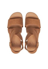 skechers - Skechers Sandały BOBS Desert Kiss Low 114705/CSNT Brązowy. Kolor: brązowy. Materiał: materiał #3