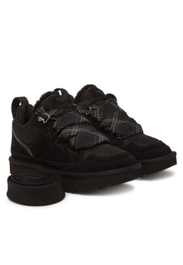 Ugg Sneakersy W Lowmel 1144032 Czarny. Kolor: czarny. Materiał: zamsz, skóra