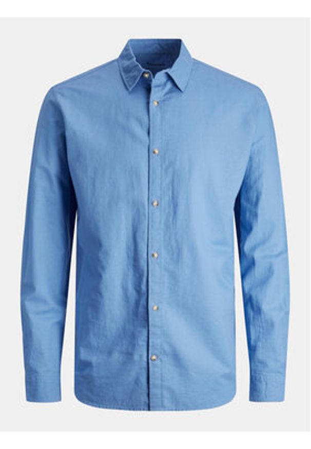 Jack & Jones - Jack&Jones Koszula Summer 12248384 Niebieski Comfort Fit. Kolor: niebieski. Materiał: bawełna