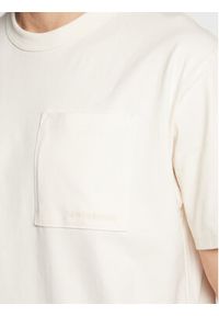 New Balance T-Shirt MT23567 Écru Relaxed Fit. Kolor: kremowy. Materiał: bawełna #4