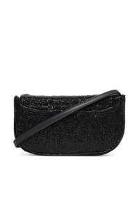 TOMMY HILFIGER - Tommy Hilfiger Torebka Party Le Mini Crossover Beaded AW0AW17940 Czarny. Kolor: czarny. Materiał: skórzane #4