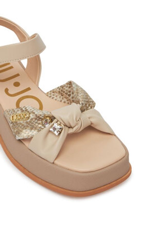 Liu Jo Sandały You 751 4A5727 EX072 Beżowy. Kolor: beżowy. Materiał: skóra