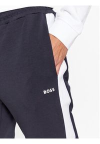 BOSS - Boss Spodnie dresowe 50493505 Granatowy Regular Fit. Kolor: niebieski. Materiał: bawełna