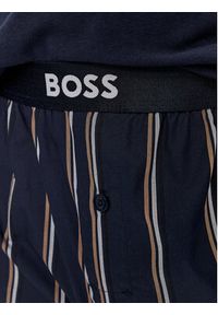 BOSS - Boss Piżama Easy 50488084 Granatowy Regular Fit. Kolor: niebieski. Materiał: bawełna #3