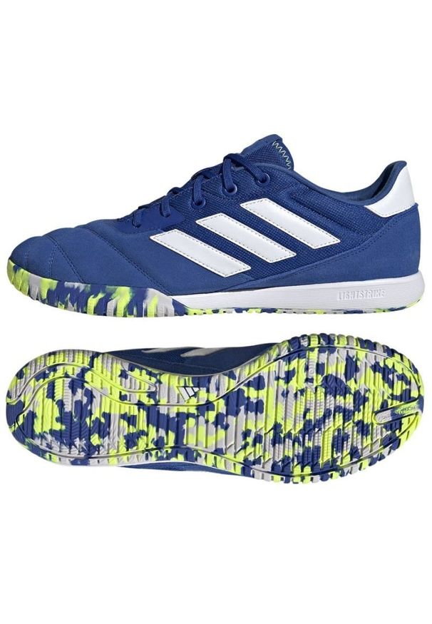 Adidas - Buty piłkarskie adidas Copa Gloro In M FZ6125 niebieskie niebieskie. Zapięcie: sznurówki. Kolor: niebieski. Materiał: syntetyk, skóra, guma. Sport: piłka nożna