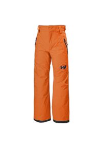 Legendarny dziecięcy spodnie narciarskie Helly Hansen. Kolor: pomarańczowy. Sezon: zima. Sport: narciarstwo
