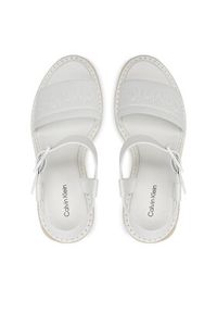 Calvin Klein Espadryle Wedge Sandal 70 He HW0HW02050 Biały. Kolor: biały #3