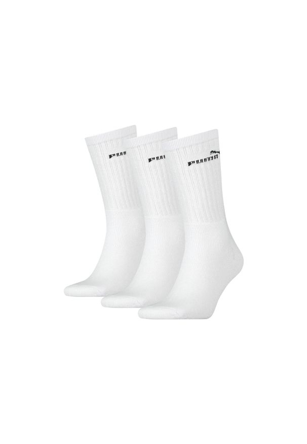Skarpety Puma Crew 3-Pack 35-38: Komfort i jakość. Kolor: biały. Materiał: poliamid, bawełna, poliester, elastan. Sport: fitness