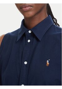 Polo Ralph Lauren Sukienka koszulowa 211968897004 Granatowy Regular Fit. Typ kołnierza: polo. Kolor: niebieski. Materiał: bawełna. Typ sukienki: koszulowe #3