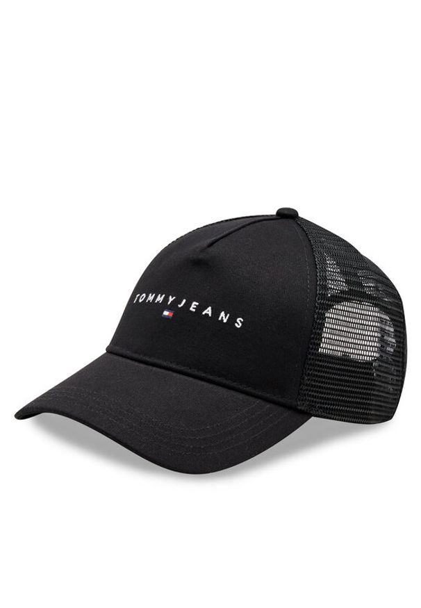 Tommy Jeans Czapka z daszkiem Tjm Linear Logo Trucker Cap AM0AM12424 Czarny. Kolor: czarny. Materiał: materiał