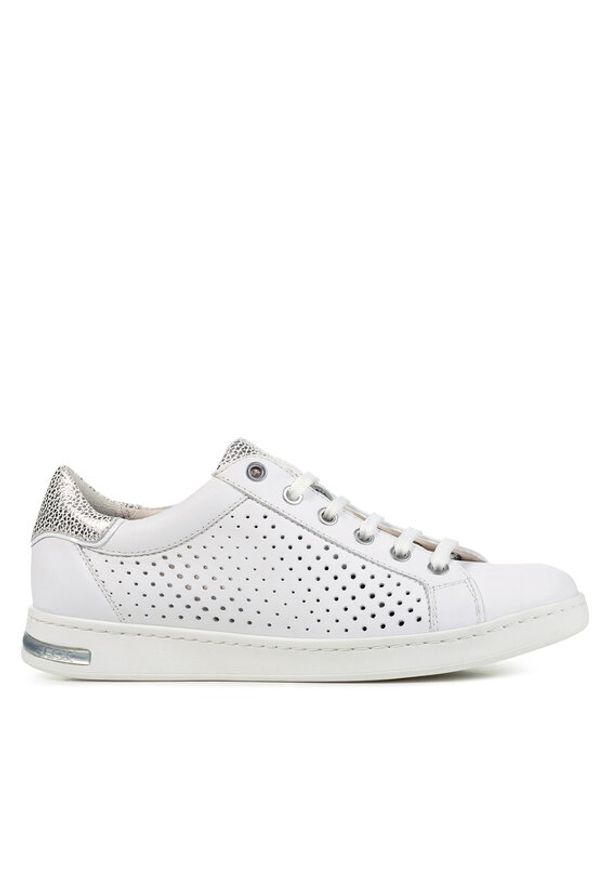 Geox Sneakersy D Jaysen D151BB 085CF C1Z1N Biały. Kolor: biały. Materiał: skóra