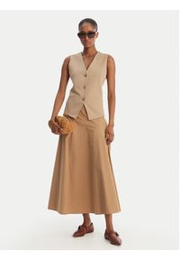 Weekend Max Mara Spódnica trapezowa Zattera 2615101042 Beżowy Regular Fit. Kolor: beżowy. Materiał: bawełna #5