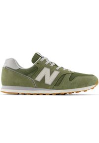 Buty unisex New Balance ML373SI2 – zielone. Okazja: na co dzień. Kolor: zielony. Materiał: guma, zamsz. Szerokość cholewki: normalna. Model: New Balance 373