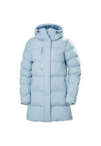 Damska długa kurtka Helly Hansen Adore. Typ kołnierza: kaptur. Kolor: niebieski. Długość: długie. Sport: turystyka piesza #1