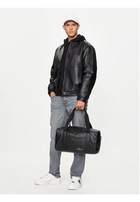 Calvin Klein Jeans Torba weekendowa Monogram Soft Flight Duffle43 K50K512037 Czarny. Kolor: czarny. Materiał: skóra #4