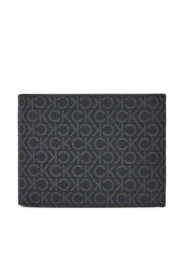 Calvin Klein Portfel męski Classic Mono Trifold 10Cc W/Coin K50K512855 Czarny. Kolor: czarny. Materiał: skóra