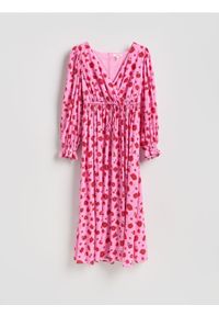 Reserved - Sukienka z wiskozy - wielobarwny. Materiał: wiskoza #1