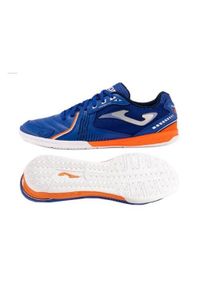 Buty piłkarskie męskie Joma Royal Indoor. Zapięcie: sznurówki. Kolor: pomarańczowy, wielokolorowy, czarny, biały, niebieski. Materiał: guma, materiał, tkanina, syntetyk. Szerokość cholewki: normalna. Sport: piłka nożna