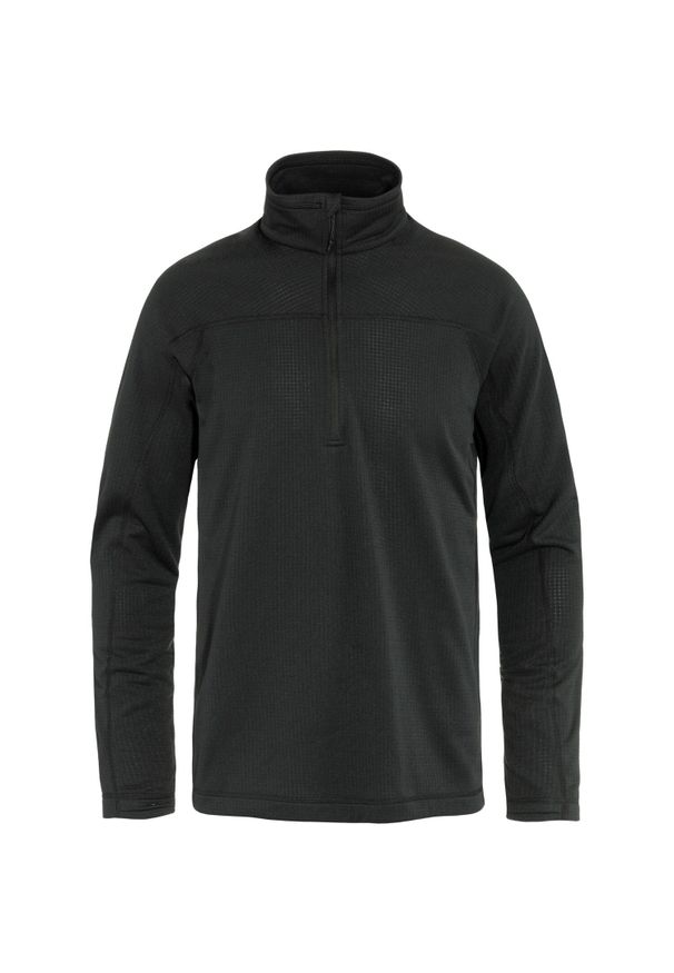 Fjällräven - Bluza polarowa męska Fjallraven Abisko Lite Fleece Half Zip. Kolor: czarny. Materiał: polar