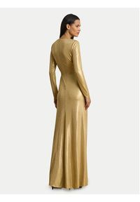 Lauren Ralph Lauren - LAUREN RALPH LAUREN Sukienka wieczorowa 253979967001 Złoty Slim Fit. Kolor: złoty. Materiał: syntetyk. Styl: wizytowy #5