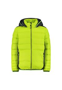 Kurtka puchowa z odpinanym kapturem dla dzieci CMP. Kolor: zielony. Materiał: puch #1