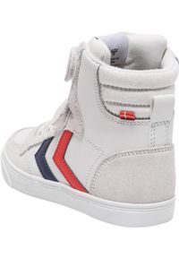 Buty sportowe dla dzieci Hummel slimmer stadil leather high. Kolor: biały