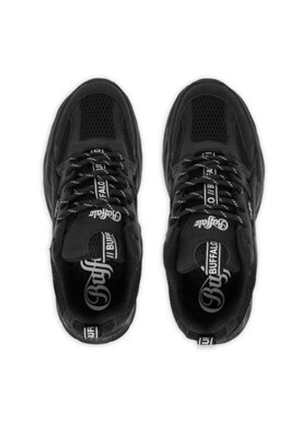 Buffalo Sneakersy Yuno 1636486 Czarny. Kolor: czarny. Materiał: skóra