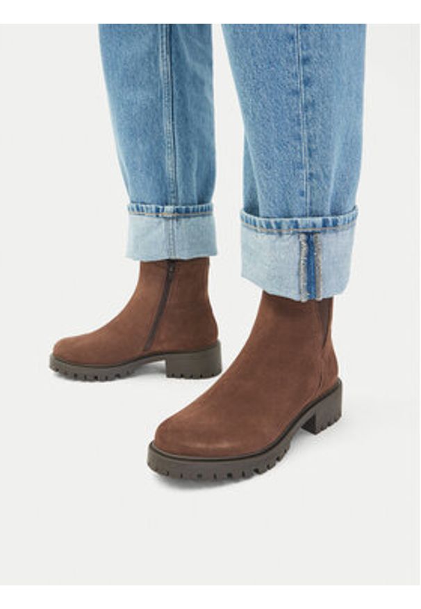 Lasocki Botki CEO-WI16-D-466-02 Brązowy. Kolor: brązowy. Materiał: skóra, zamsz