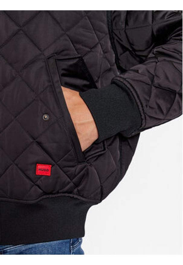 Hugo Kurtka bomber Bonod2341 50496402 Czarny Regular Fit. Kolor: czarny. Materiał: syntetyk