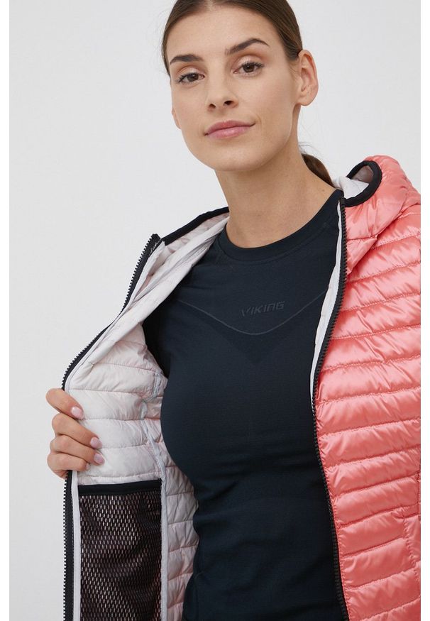 Refrigiwear - RefrigiWear kurtka puchowa damska kolor różowy przejściowa. Kolor: różowy. Materiał: puch. Wzór: gładki