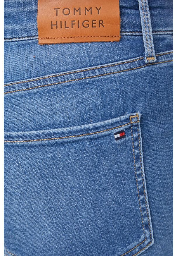 TOMMY HILFIGER - Tommy Hilfiger jeansy Harlem damskie high waist. Stan: podwyższony. Kolor: niebieski