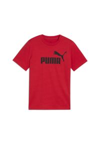 Puma - Młodzieżowa koszulka ESS z logo No. 1 PUMA. Kolor: czerwony. Materiał: guma. Wzór: nadruk. Sport: joga i pilates #1