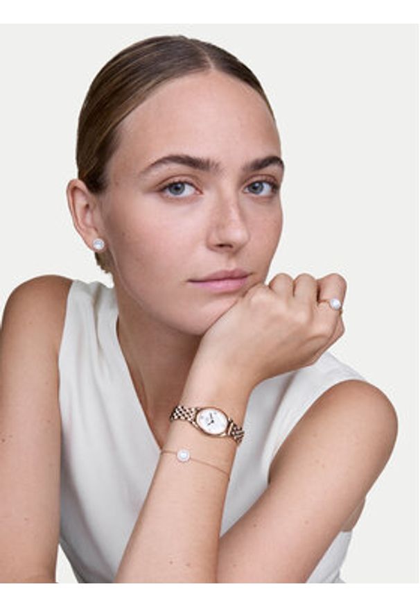 Daniel Wellington Zegarek Ophelia Mini 22 DW00100805 Różowe złoto. Kolor: wielokolorowy, złoty, różowy