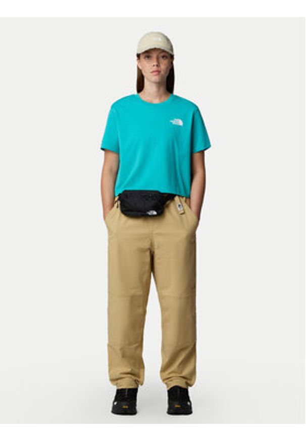 The North Face T-Shirt Simple Dome NF0A87U4 Niebieski Loose Fit. Kolor: niebieski. Materiał: bawełna, syntetyk