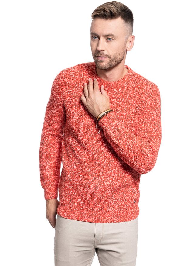 Mustang - SWETER MĘSKI MUSTANG EMIL C MOULINE 1009132 7179