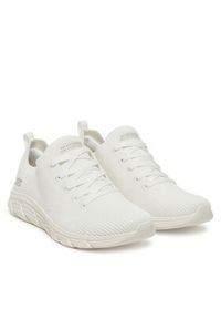 skechers - Skechers Sneakersy Bobs B Flex Lo-Graceful Stride 117591/WHT Biały. Kolor: biały. Materiał: materiał