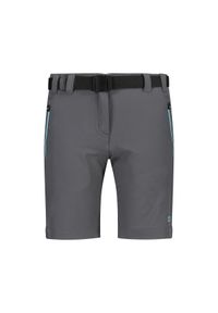 Szorty bermudzkie dla dziewczynki CMP. Kolor: szary. Sport: turystyka piesza #1