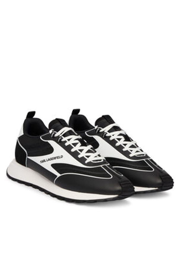 Karl Lagerfeld - KARL LAGERFELD Sneakersy Kairo KL51129A Czarny. Kolor: czarny. Materiał: skóra