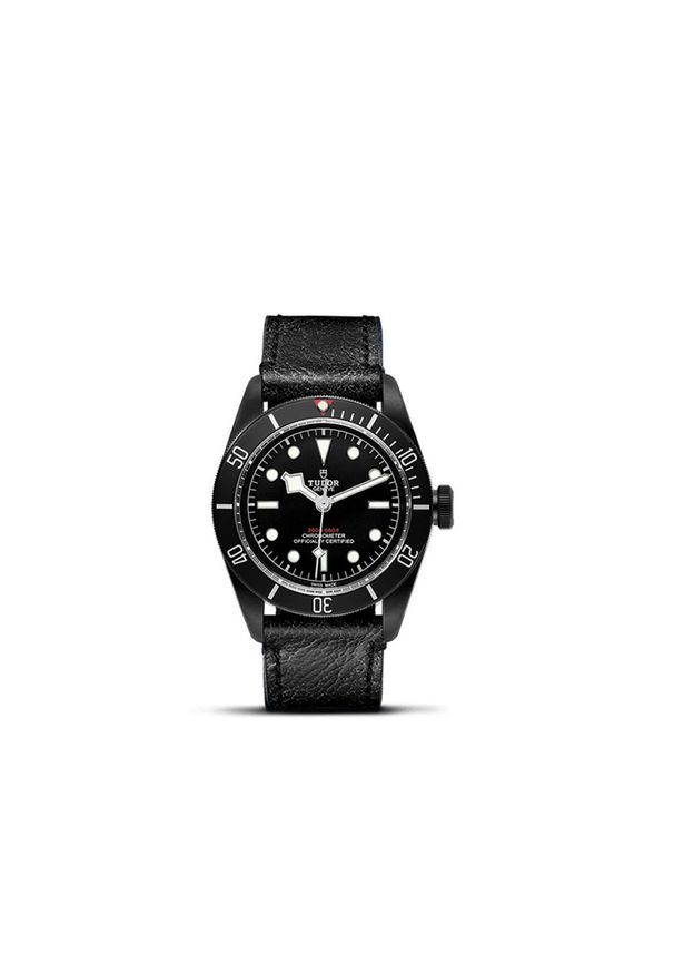 TUDOR BLACK BAY DARK 41MM 79230DK STRAP BLACK INDEX W. Materiał: satyna, skóra. Styl: vintage