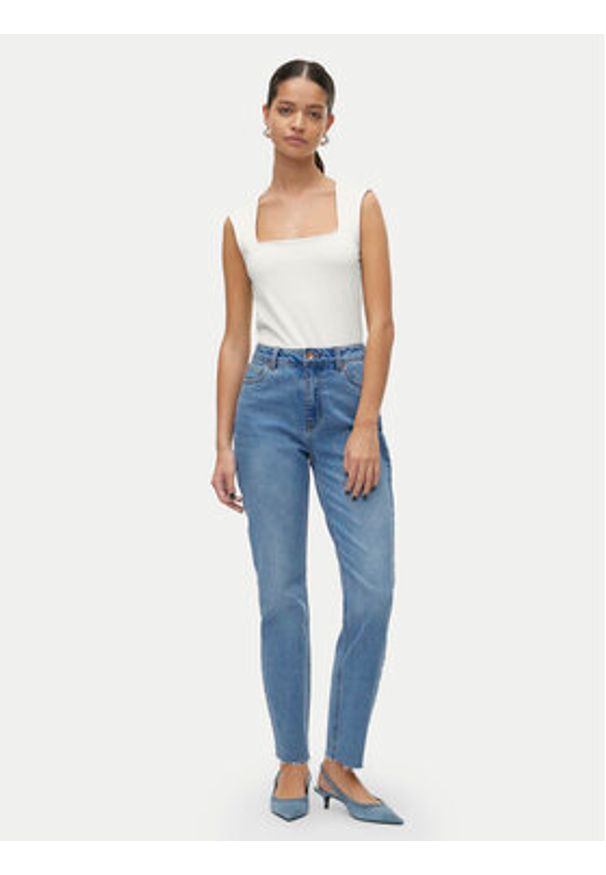 Vero Moda Top Million 10312751 Biały Slim Fit. Kolor: biały. Materiał: syntetyk