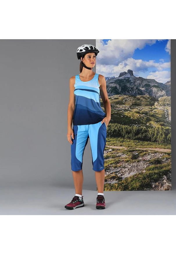 Damski tank top CMP. Kolor: niebieski. Długość rękawa: bez rękawów
