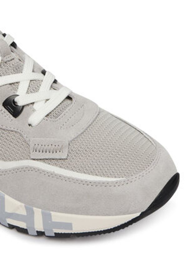 Voile Blanche Sneakersy 2019021-02 Szary. Kolor: szary. Materiał: skóra