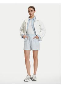 Tommy Jeans Szorty materiałowe DW0DW22227 Niebieski jasny Regular Fit. Kolor: niebieski. Materiał: len #4